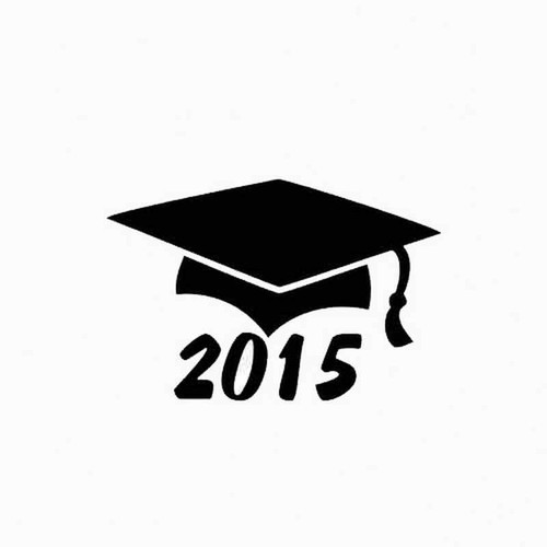 Graduation 2015 250 Vinyl Sticker