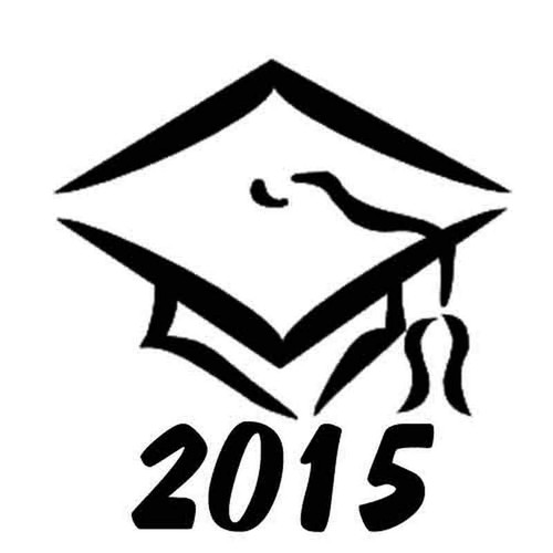 Graduation 2015 252 Vinyl Sticker