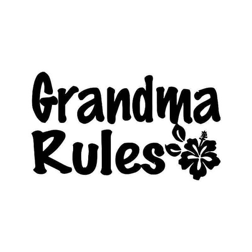 Grandma Rules Vinyl Sticker