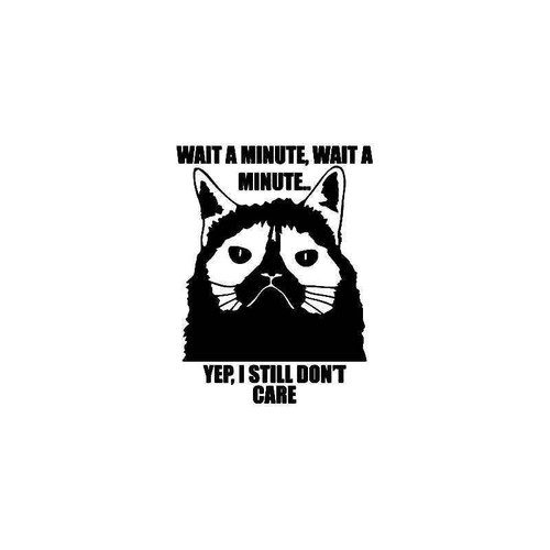 Grumpy Cat Quote Meme 2 Vinyl Sticker