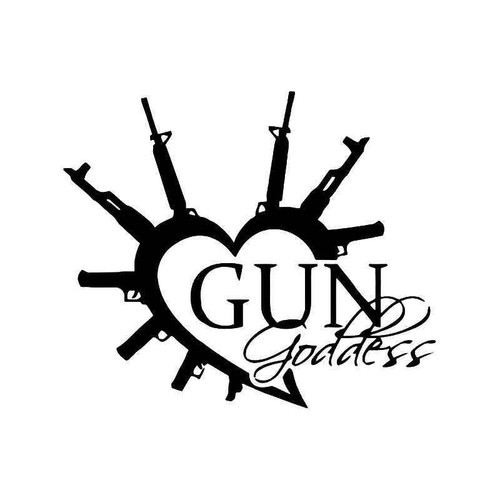 Gun Goddess Vinyl Sticker