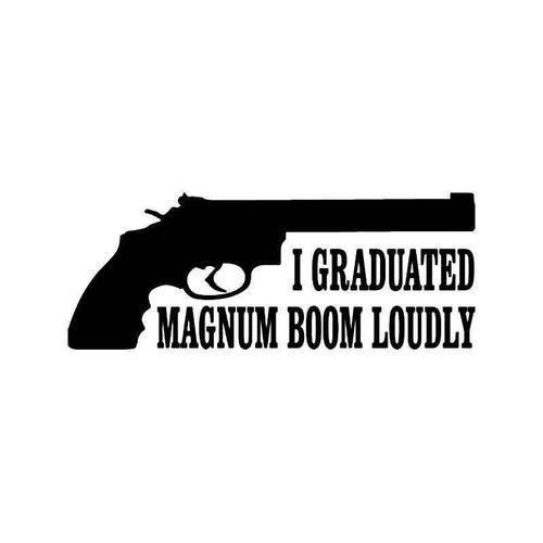 Gun Magnum Boom Vinyl Sticker