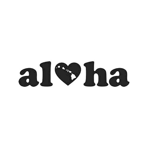 Hawaii Aloha Island He Love Vinyl Sticker