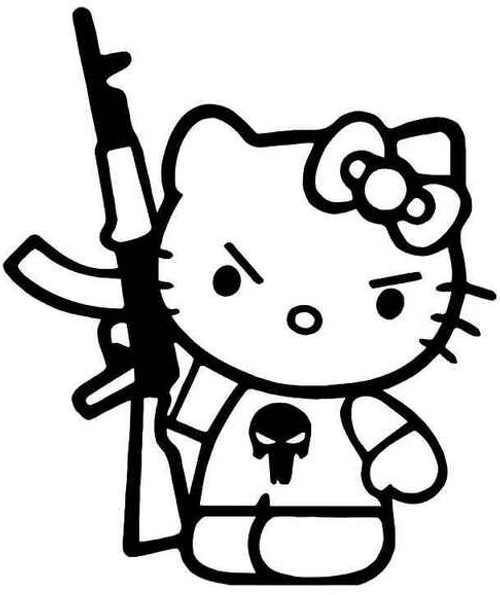 Hello Kitty AK Machine Gun Punisher