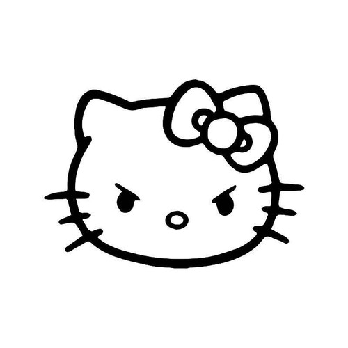 Hello Kitty Angry Face Vinyl Sticker