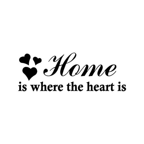 Home Is Where The He Is Vinyl Sticker