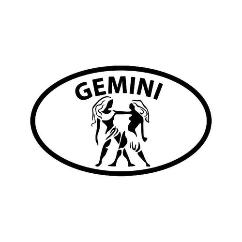 Horoscope Gemini Symbol 2 Vinyl Sticker