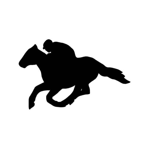 Horse Racing 3 Vinyl Sticker