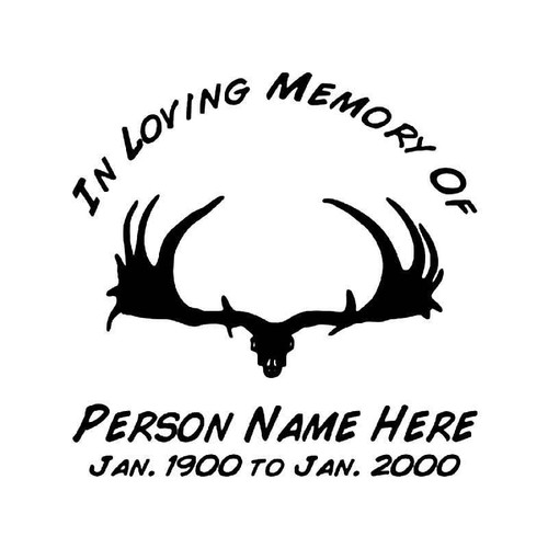 In Memory Of 103a Vinyl Sticker