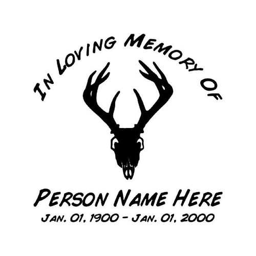 In Memory Of 103b Vinyl Sticker