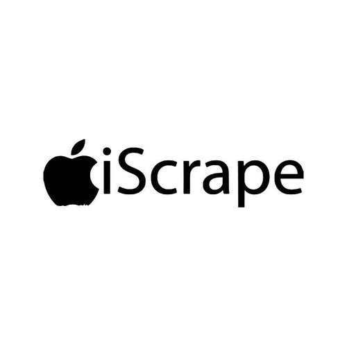 Iscrape Apple Jdm Japanese Vinyl Sticker