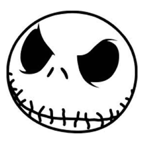 Jackskellington Head 239 Vinyl Sticker