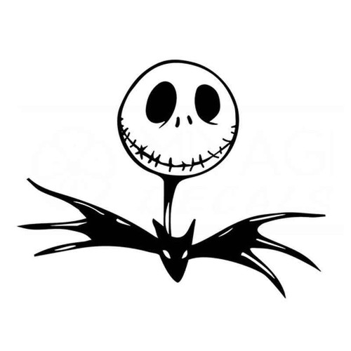 Jackskellington Head 240 Vinyl Sticker