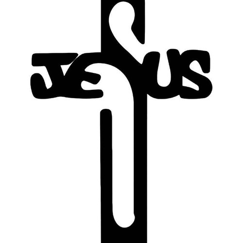 Jesus Christ Cross Christian 2 Vinyl Sticker