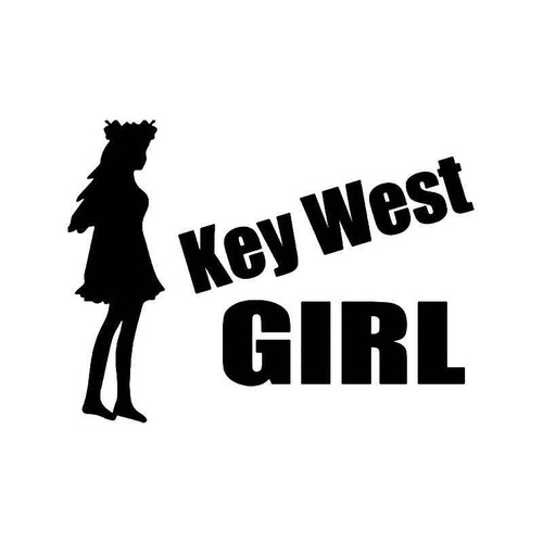 Key West Girl Florida Vinyl Sticker