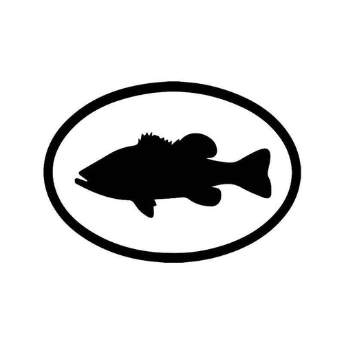 Large Mouth Bass Fish Vinyl Sticker