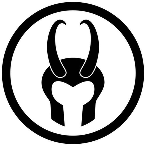 Loki Helmet Emblem 1992 Vinyl Sticker