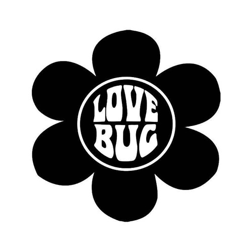 Love Bug Flower Vinyl Sticker