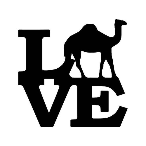 Love Camel Vinyl Sticker