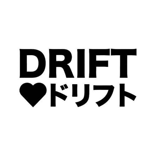 Love Drift Kanji Jdm Japanese Vinyl Sticker