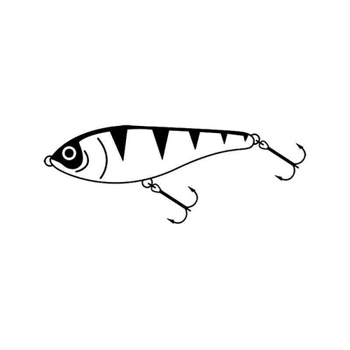 Lure Bait Hook Fish Fishing 3 Vinyl Sticker