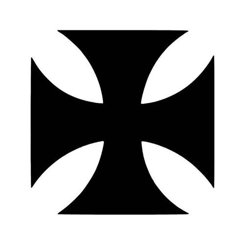 Maltese Iron Cross Knights Templar Symbol 2 Vinyl Sticker