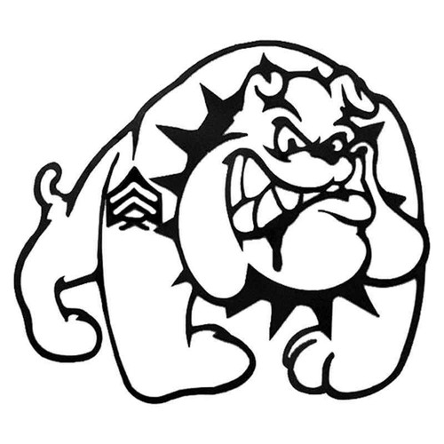 Marines Bull Dog 770 Vinyl Sticker