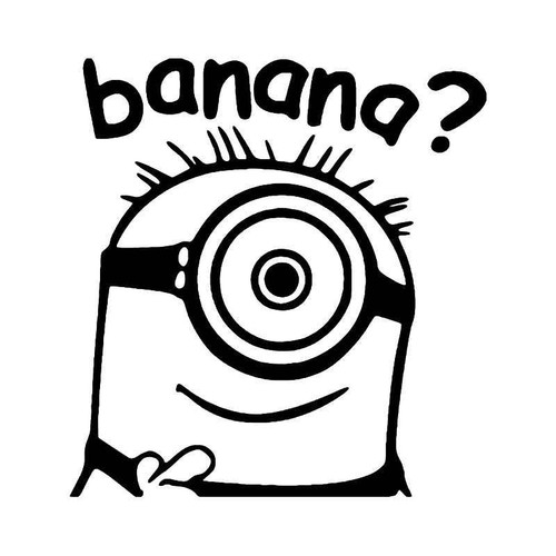 Minion Banana Vinyl Sticker