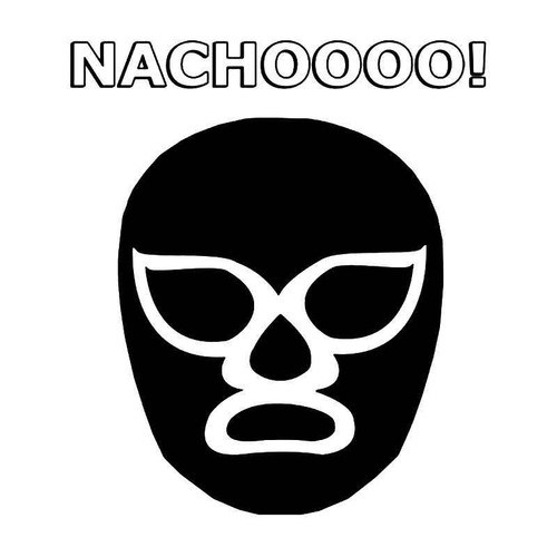 Nacho Lucha Libre Vinyl Sticker