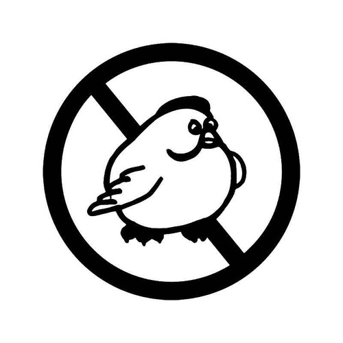 No Fat Chick Vinyl Sticker