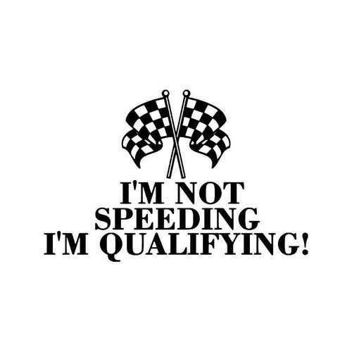 Not Speeding Qualifying Jdm Japanese Vinyl Sticker
