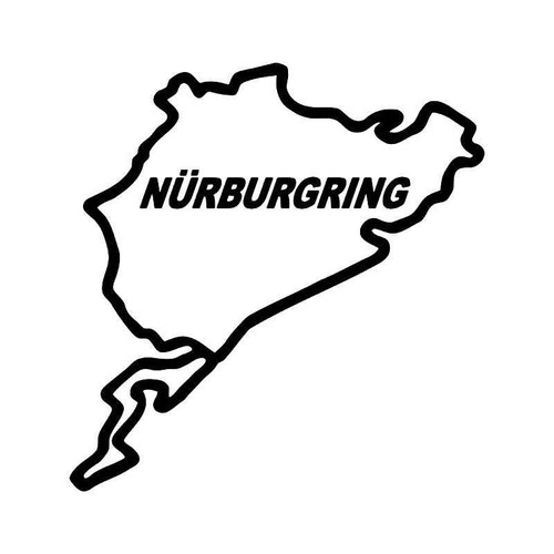 Nuburgring Germany Race Track Vinyl Sticker