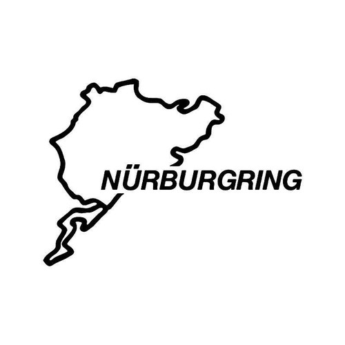 Nuburgring Germany Race Track 1 Vinyl Sticker