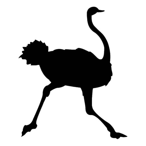 Ostrich 4 Vinyl Sticker