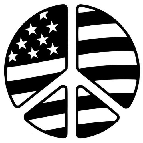 Peace Flag 387 Vinyl Sticker