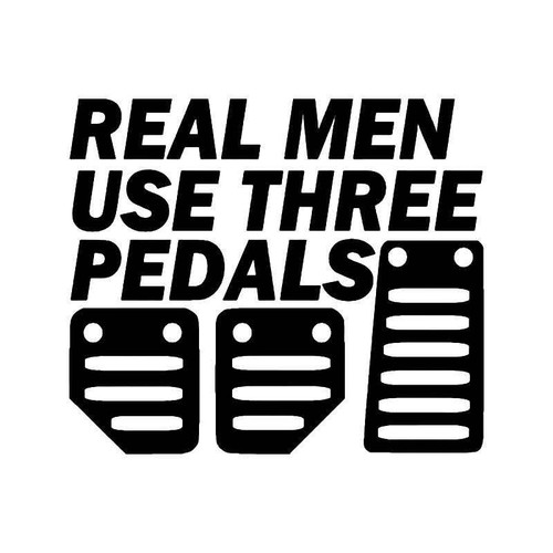 Pedals Manual Driving Vinyl Sticker