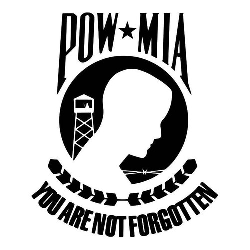 Pow Mia Not Forgotten Military Vinyl Sticker