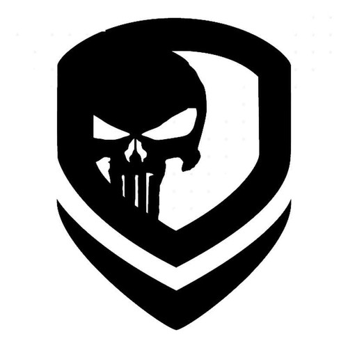 Punisher Skull Badge Vinyl Sticker