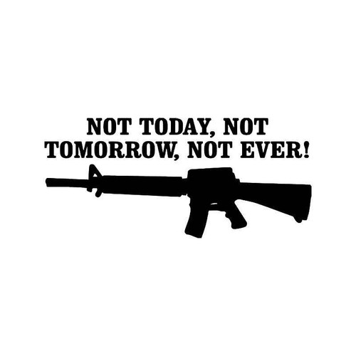 Rifle Gun Forever Vinyl Sticker