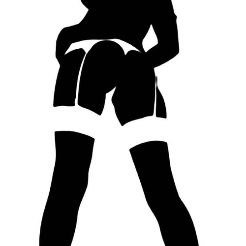 Sexy Stripper Girl Vinyl Sticker