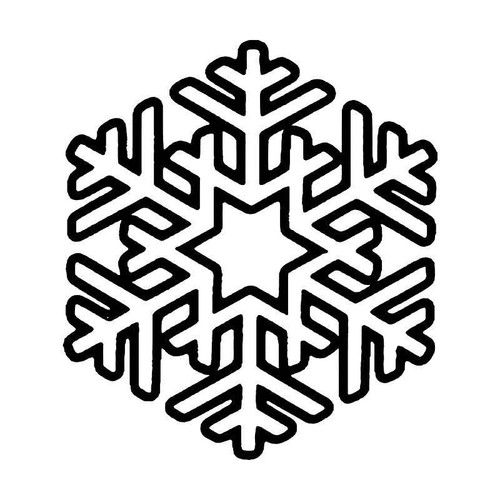 Snowflake Snow 3 Vinyl Sticker