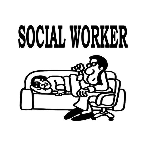 Social Worker Vinyl Sticker