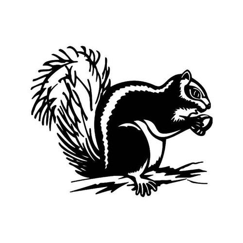 Squirrel Nut Animal Vinyl Sticker