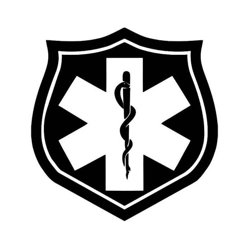 Star Of Life Shield Vinyl Sticker