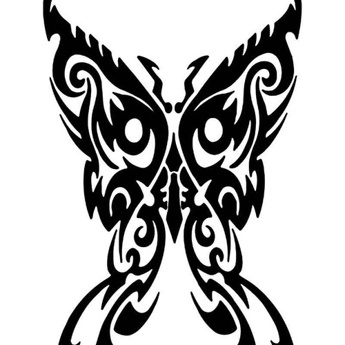 Tribal Butterfly 17 Vinyl Sticker