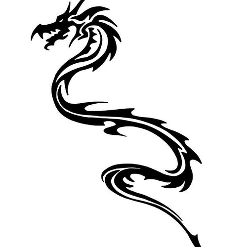 Tribal Dragon 14 Vinyl Sticker