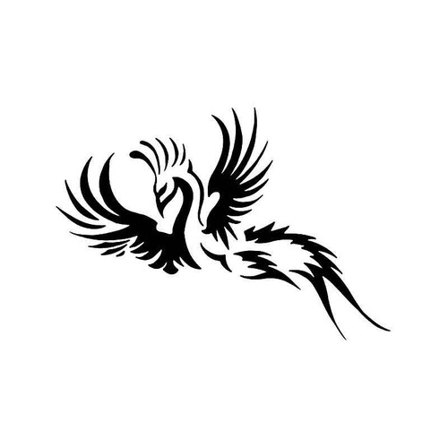 Tribal Phoenix Bird 3 Vinyl Sticker