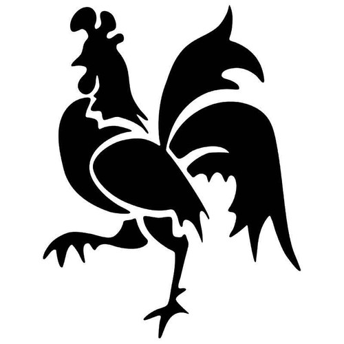 Tribal Rooster Chicken Farm Vinyl Sticker