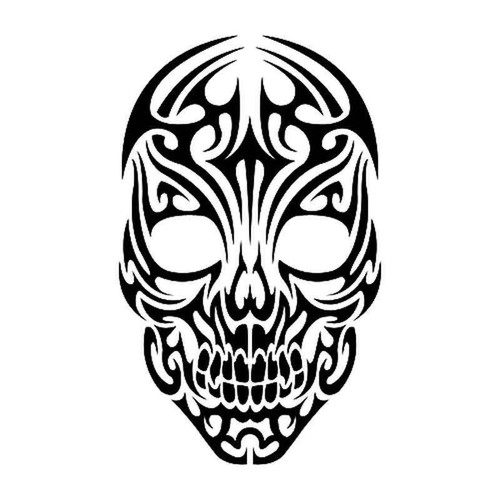 Tribal Skull 1045 Vinyl Sticker