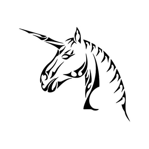 Tribal Unicorn Horse 6 Vinyl Sticker